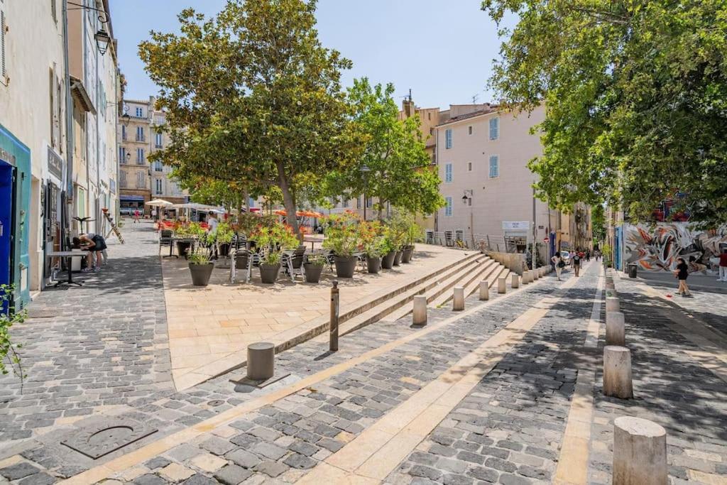 Charmant T2 Au Coeur Du Panier Marseille Exteriör bild